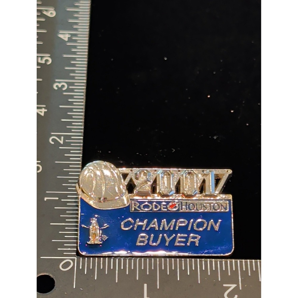 Vintage 2007 RodeoHouston Champion Buyer Pin Houston Rodeo Coca-Cola Cowboy Hat - Picture 4 of 4